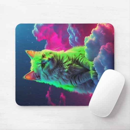 Cat Mouse Pad - Perfektes Geschenk für Katzen-Lieb Mousepad (Mit Mouse)