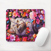 Cat Mouse Pad - Perfektes Geschenk für Katzen-Lieb Mousepad (Mit Mouse)