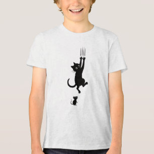 Cat & Mouse Showdown - Funny Cartoon T - Shirt