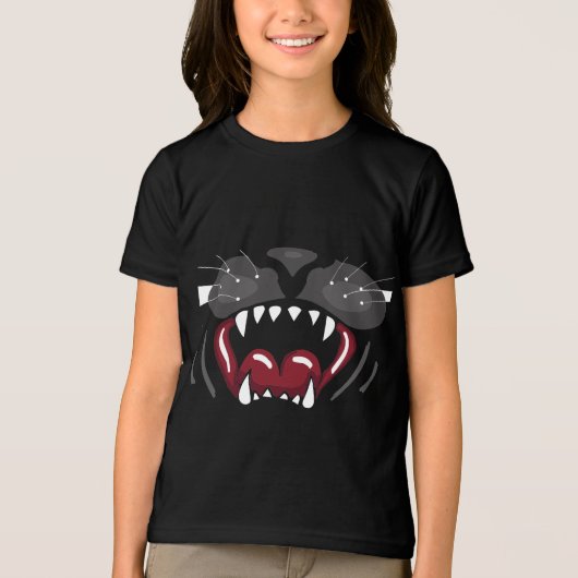 Cat Mouth Dark Tri-Blend Shirt (Vorderseite)