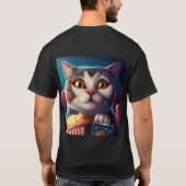 Cat Movie Throw T-Shirt (Rückseite)