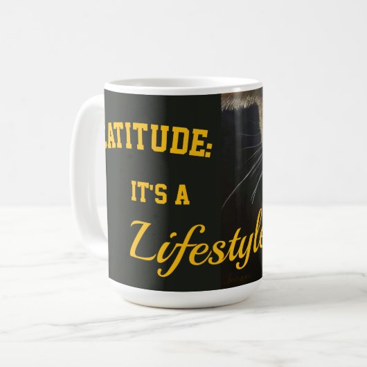 Cat mug catitude it's a lifestyle kaffeetasse (Vorderseite Links)