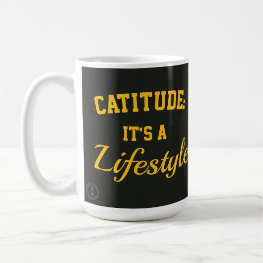 Cat mug catitude it's a lifestyle kaffeetasse (Links)