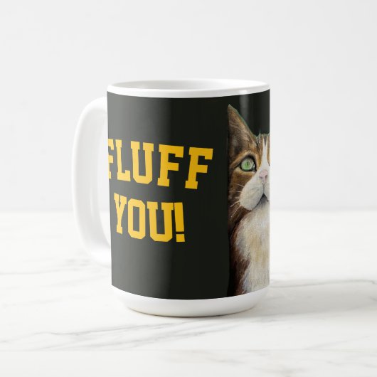 Cat mug fluff you kaffeetasse (Vorderseite Links)