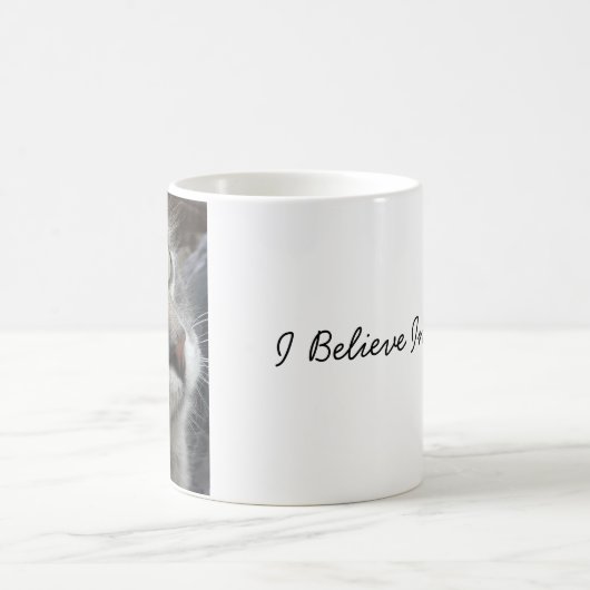 Cat Mug, I Believe In You, Motivational Mug Kaffeetasse (Mittel)