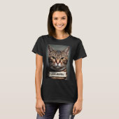 Cat Mugshot Judgmental Cat Dad or Cat Mom T-Shirt (Vorne ganz)