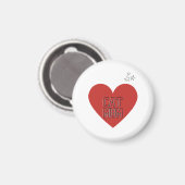 Cat Mum Kühlschrankmagnet (Vorderseite/Rückseite)