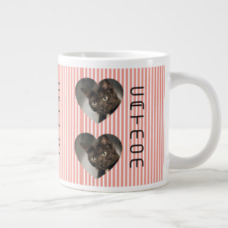 Cat Mum two photo Mug Jumbo-Tasse