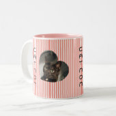 Cat Mum zwei Foto Tasse (Vorderseite Links)