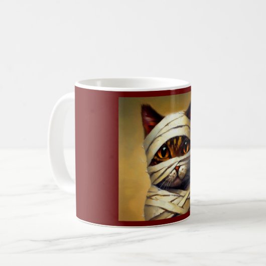 Cat Mummy Kaffeetasse (Vorderseite Links)