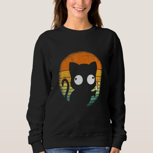 Cat Murderer Halloween Sweatshirt (Vorderseite)