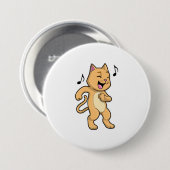 Cat Music Dance Button (Vorne & Hinten)