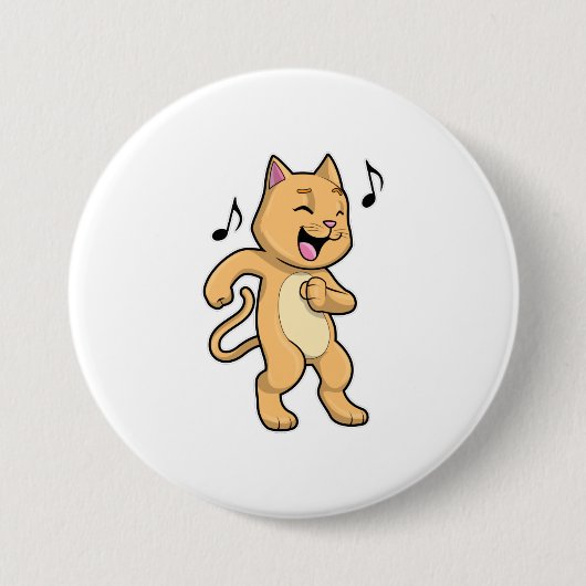 Cat Music Dance Button (Vorderseite)