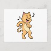 Cat Music Dance Postkarte (Vorderseite)