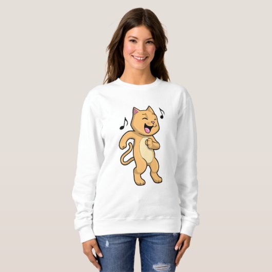 Cat Music Dance Sweatshirt (Vorne ganz)
