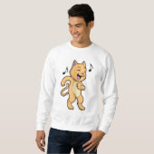 Cat Music Dance Sweatshirt (Vorne ganz)