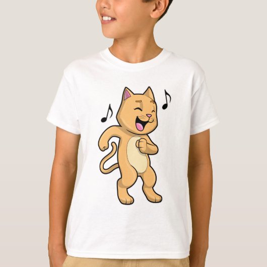 Cat Music Dance T-Shirt (Vorderseite)