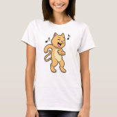 Cat Music Dance T-Shirt (Vorderseite)