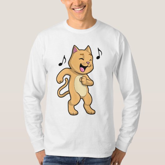 Cat Music Dance T-Shirt (Vorderseite)
