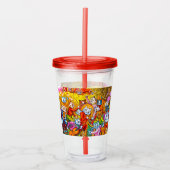 Cat Musical Band Acryltrinkbecher (Vorderseite)