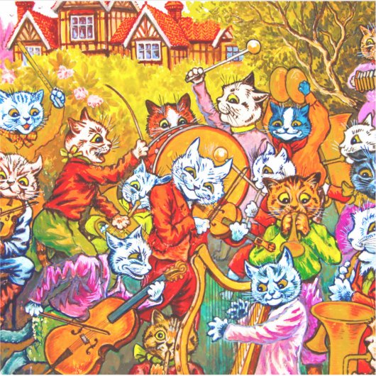 Cat Musical Band Aufkleber (Vorderseite)