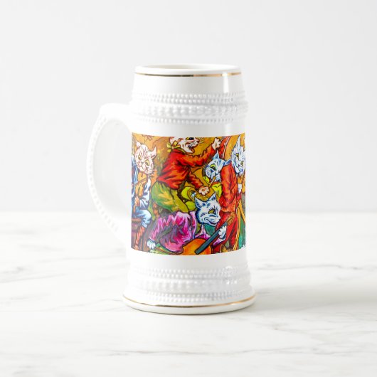 Cat Musical Band Bierglas (Vorderseite Links)