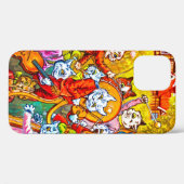 Cat Musical Band Case-Mate iPhone Hülle (Rückseite (Horizontal))