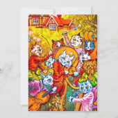 Cat Musical Band Einladung (Vorderseite)