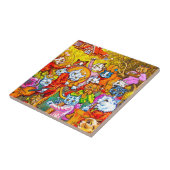 Cat Musical Band Fliese (Seite)