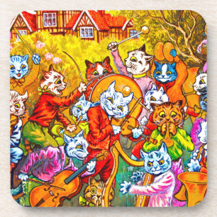 Cat Musical Band Getränkeuntersetzer