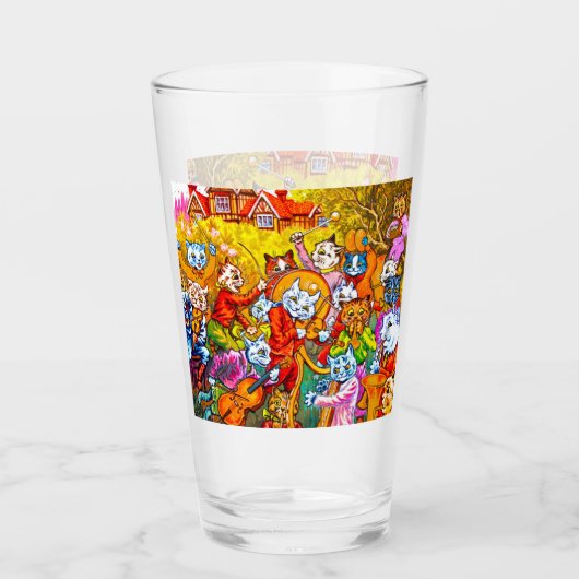 Cat Musical Band Glas (Vorderseite)