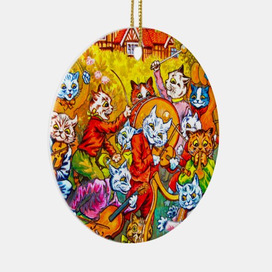 Cat Musical Band Keramik Ornament (Rechts)