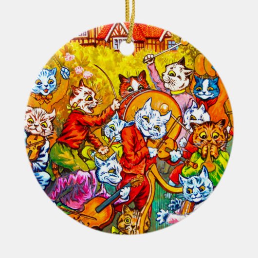Cat Musical Band Keramik Ornament (Vorne)