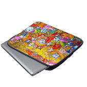 Cat Musical Band Laptopschutzhülle (Vorne Knopf)