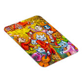Cat Musical Band Magnet (Rechte Seite)