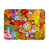 Cat Musical Band Magnet (Horizontal)