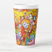 Cat Musical Band Milchtasse (Vorderseite)