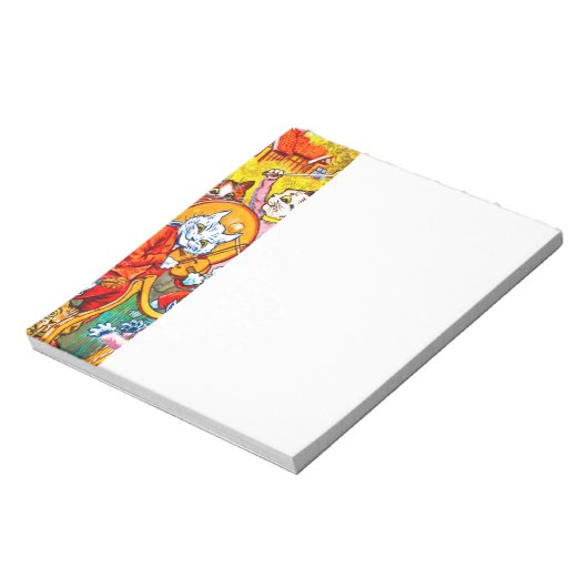 Cat Musical Band Notizblock (Rotiert)