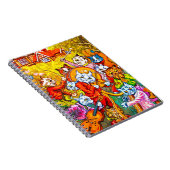 Cat Musical Band Notizblock (Rechte Seite)