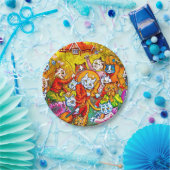 Cat Musical Band Pappteller (Party)