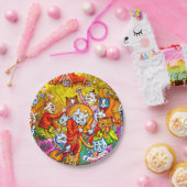 Cat Musical Band Pappteller (Party)