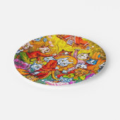 Cat Musical Band Pappteller (Schrägansicht)