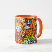 Cat Musical Band Tasse (VorderseiteRechts)