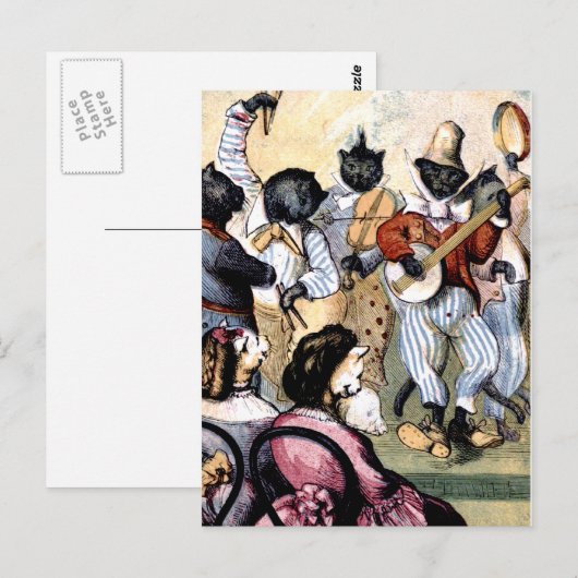 Cat Musicians Postkarte (Vorne/Hinten)