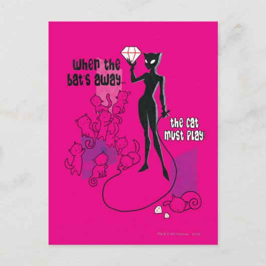 Cat Must Play Postkarte (Vorderseite)