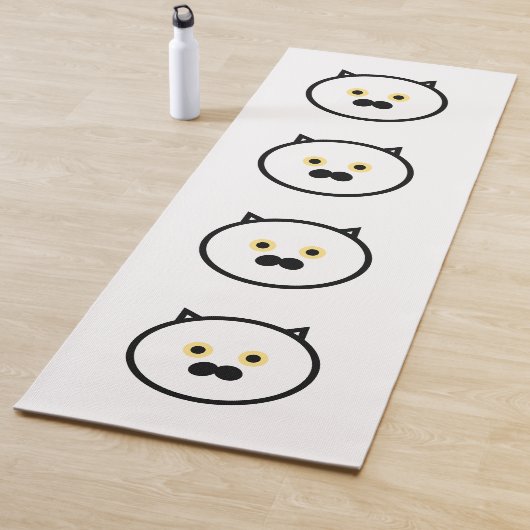 CAT-MUSTACHE CAT-YOGA-MATEN YOGAMATTE (Beispiel)