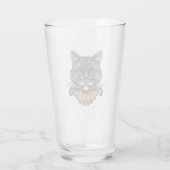 Cat Mustache Glas (Rückseite)