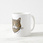 Cat Mustache Kaffeetasse (VorderseiteRechts)
