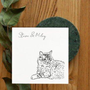 Cat Napkins für Hochzeitscocktail Napkin Serviette