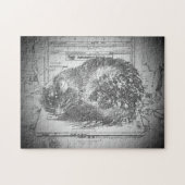 Cat Napping Auf dem Laptop oder erstellen Sie Ihre Puzzle (Horizontal)